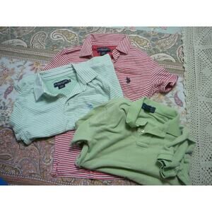 3 Ralph Lauren  Polo Shirts + Bonus Mine Craft Sleep Shirt sz 8